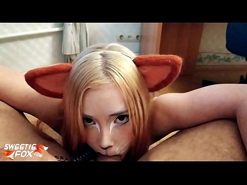 ❤️ Kitsune avalant une bite et du sperme dans sa bouche ❤️❌ Porno at us ❌